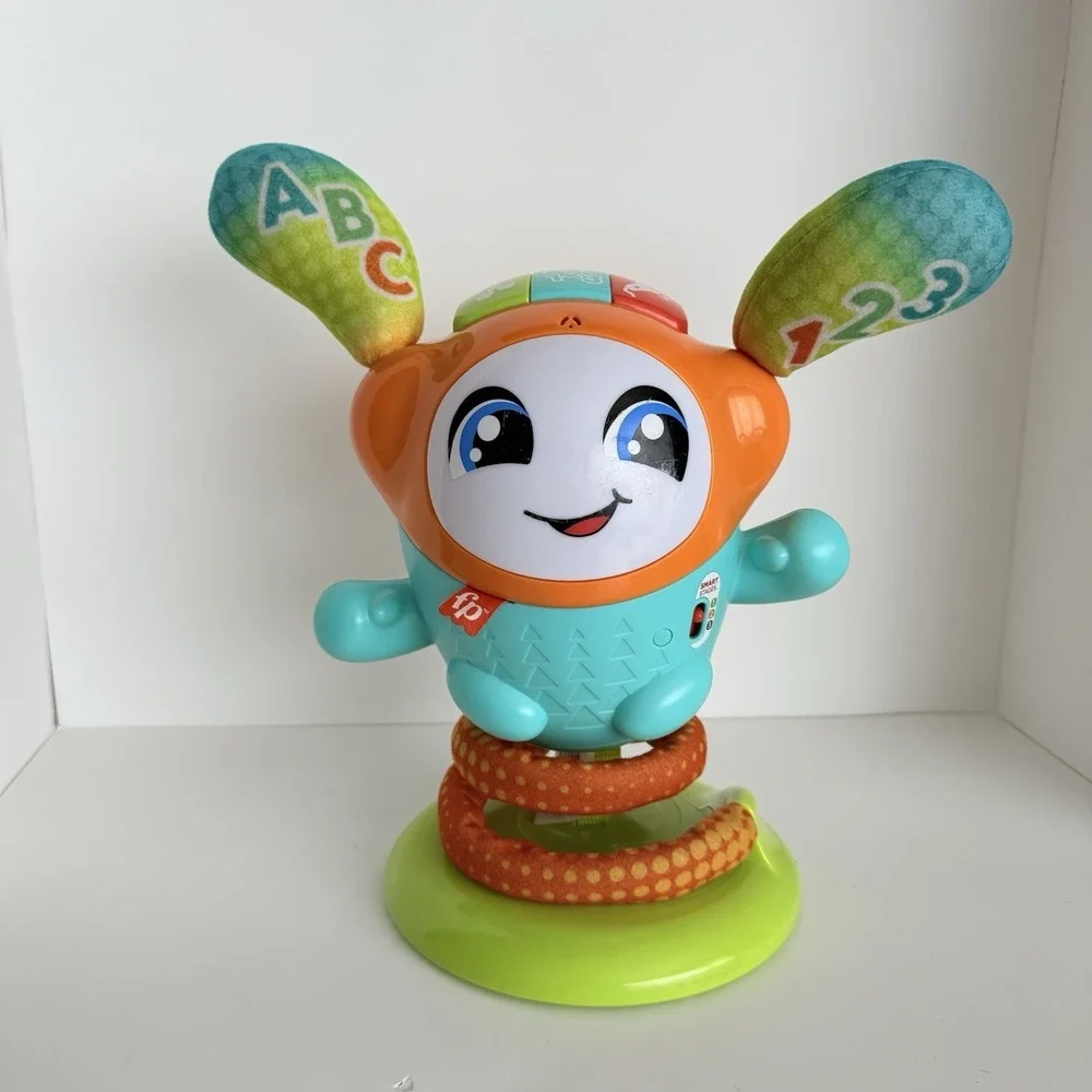 Fisher-Price Bounce and‎ Spin BeatBo Toy Interactive Lights Sounds ABC 123